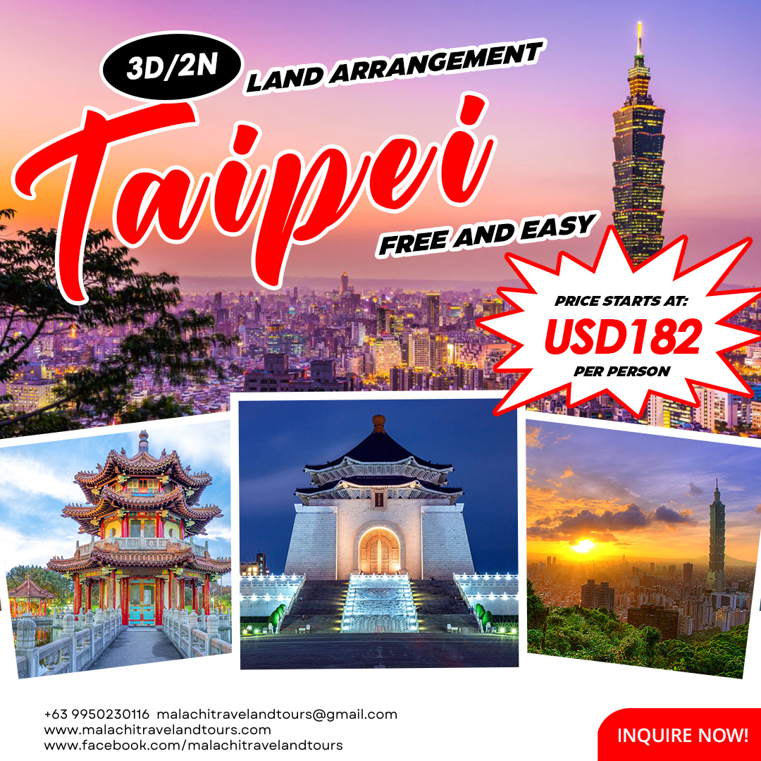 3D2N TAIPEI LAND ARRANGEMENT TOUR