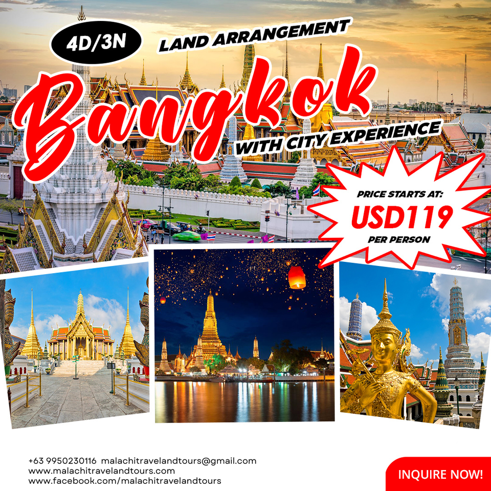 4D3N BANGKOK LAND ARRANGEMENT TOUR